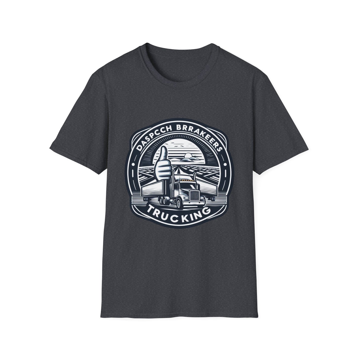Trucking Enthusiast Unisex Softstyle T-Shirt with Vintage Design