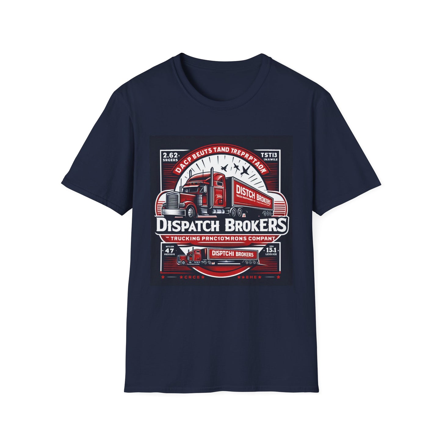 Vintage Trucking Dispatch Brokers T-Shirt - Unisex Softstyle
