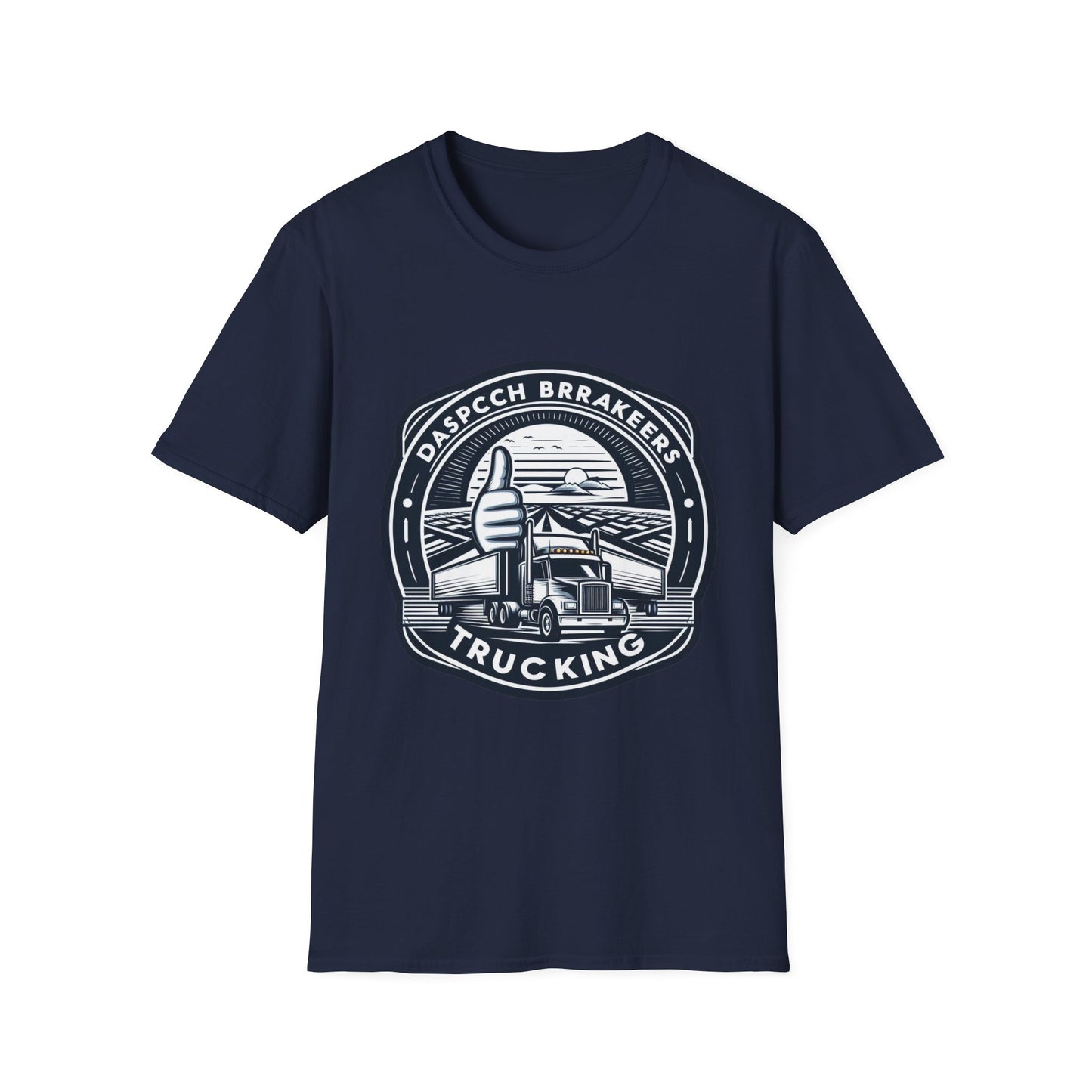 Trucking Enthusiast Unisex Softstyle T-Shirt with Vintage Design