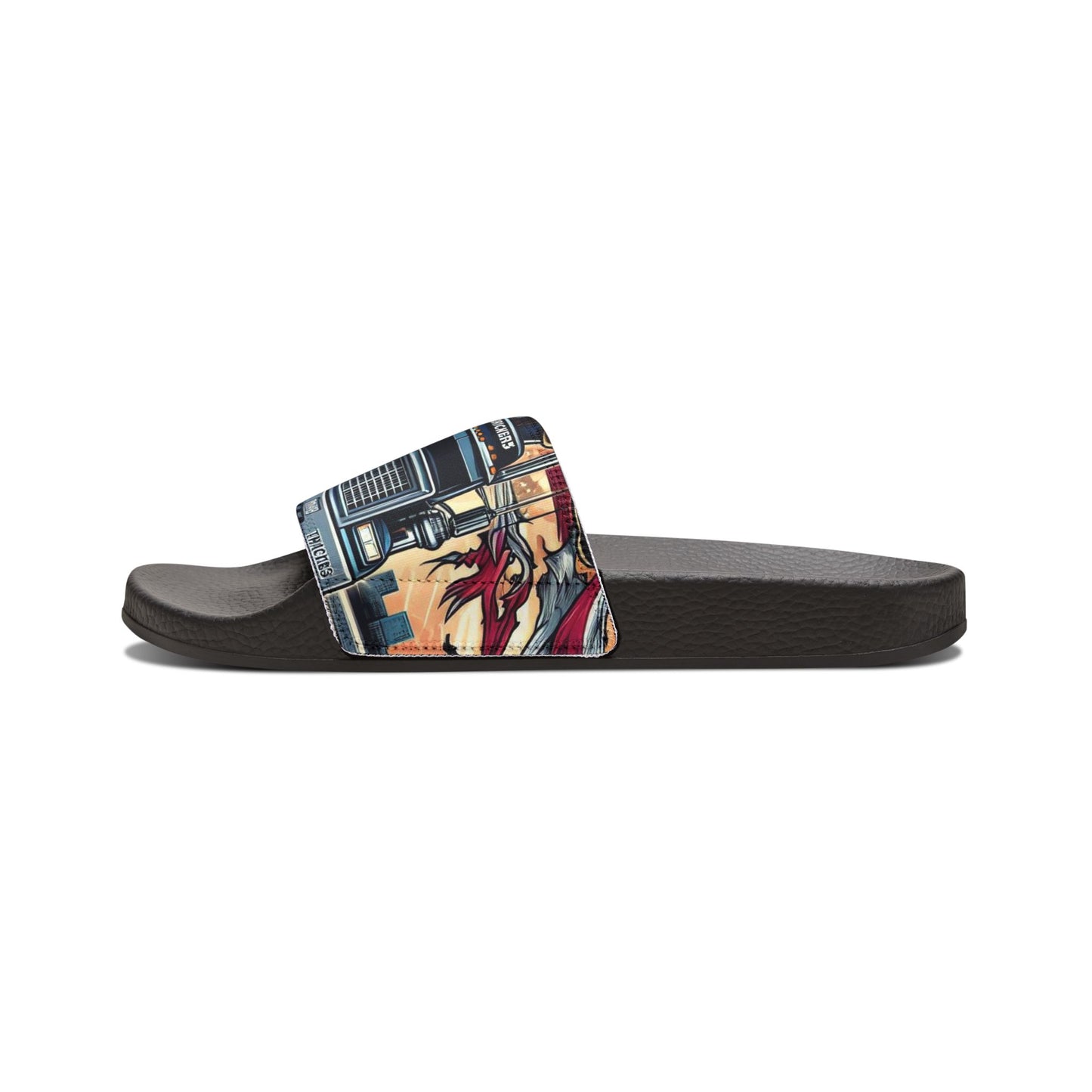 Men's Graphic Slide Sandals - Perfect for Summer Adventures