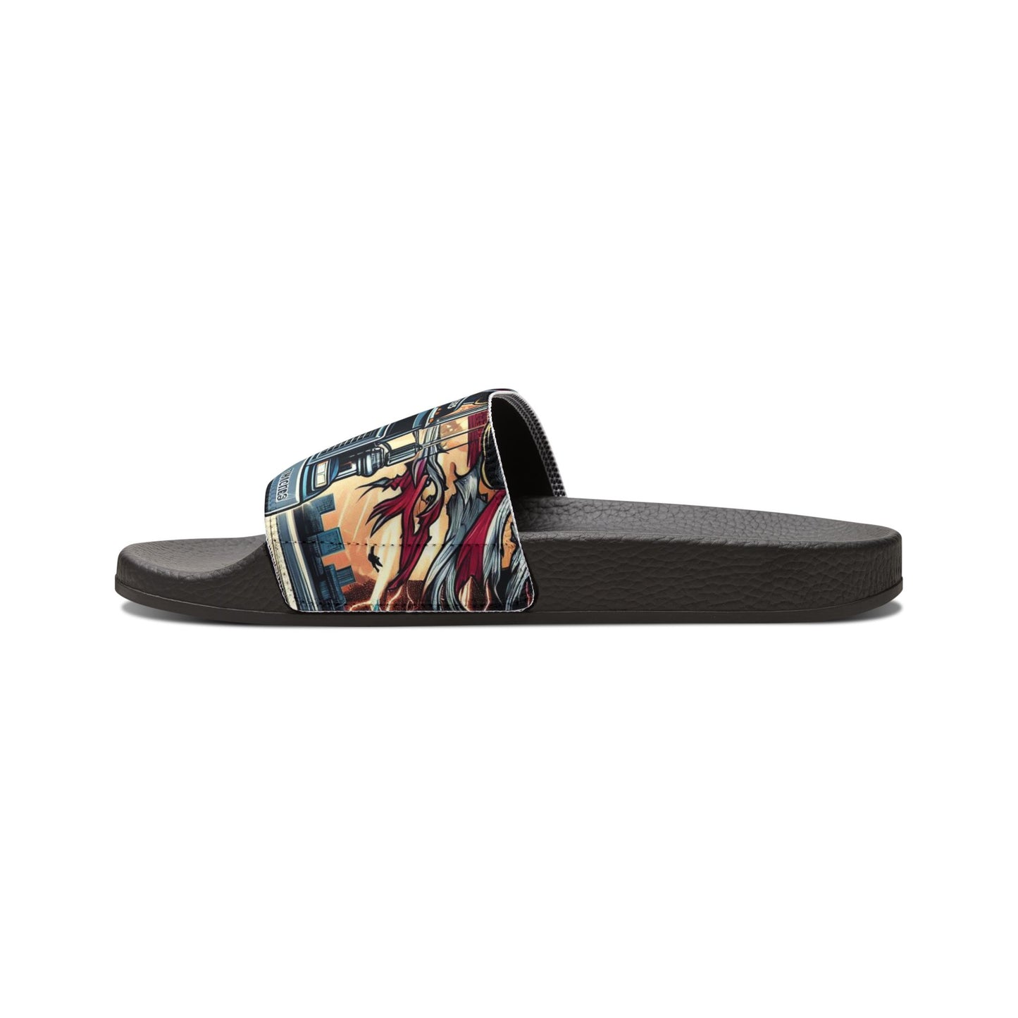 Men's Graphic Slide Sandals - Perfect for Summer Adventures
